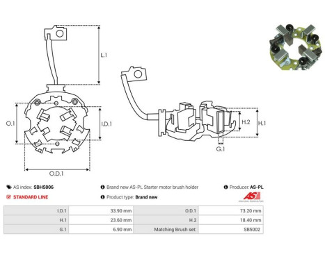 Holder, carbon brush, Image 2