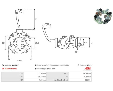 Holder, carbon brush, Image 2