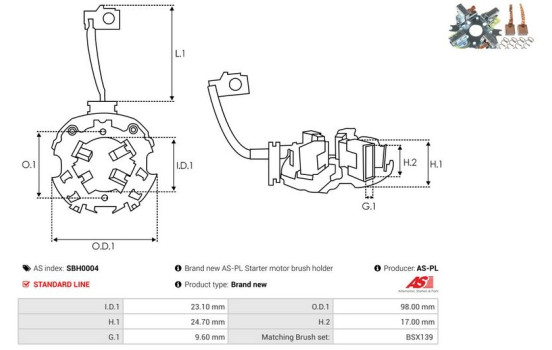 Holder, carbon brush, Image 2
