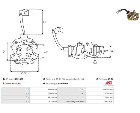 Holder, carbon brush, Image 2