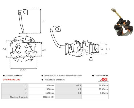 Holder, carbon brush, Image 2