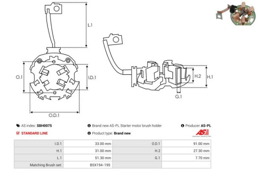 Holder, carbon brush, Image 2