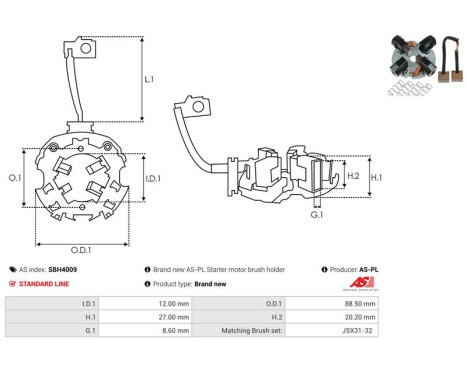 Holder, carbon brush, Image 2