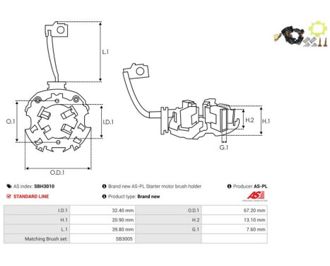 Holder, carbon brush, Image 2