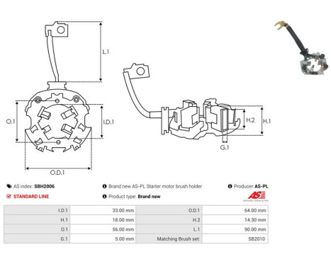 Holder, carbon brush, Image 2