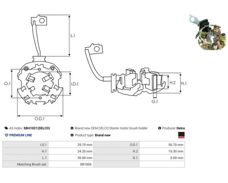 Holder, carbon brush, Image 2