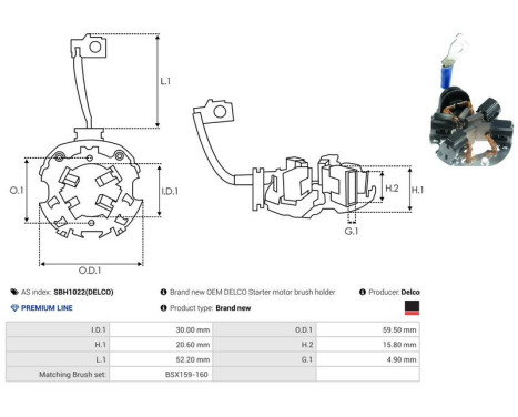 Holder, carbon brush, Image 2