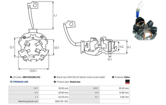 Holder, carbon brush, Image 2