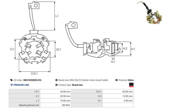 Holder, carbon brush, Image 2