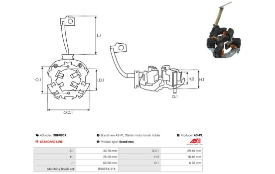 Holder, carbon brush, Image 2