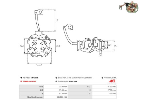 Holder, carbon brush, Image 2