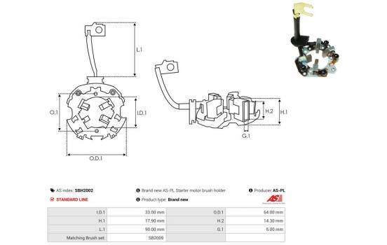 Holder, carbon brush, Image 2