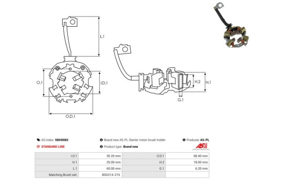 Holder, carbon brush, Image 2