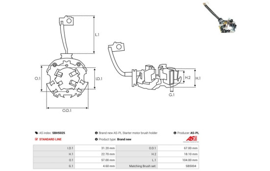 Holder, carbon brush, Image 2
