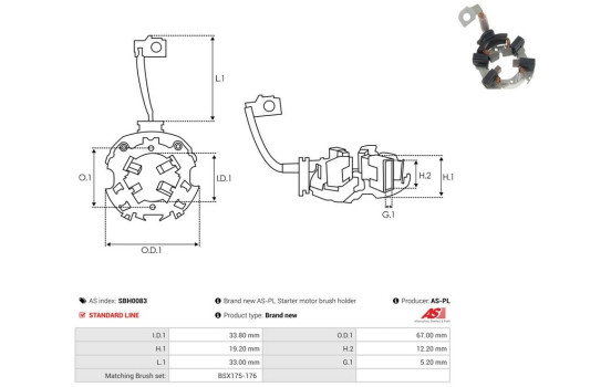 Holder, carbon brush, Image 2