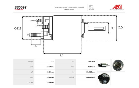 Magnetic switch, starter motor, Image 4