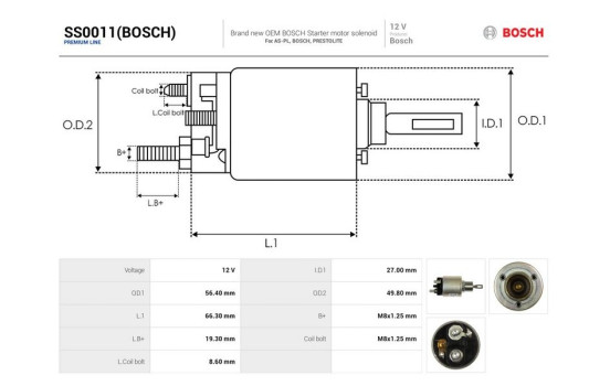 Magnetic switch, starter motor, Image 4