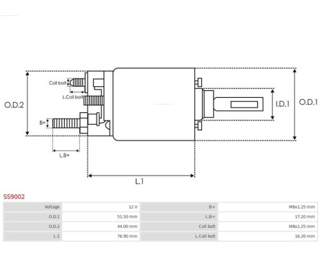 Magnetic switch, starter motor, Image 4