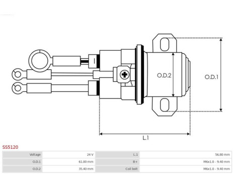 Magnetic switch, starter motor, Image 4