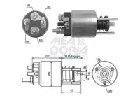 Magnetic switch, starter motor