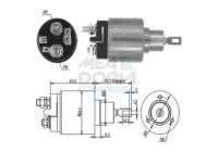 Magnetic switch, starter motor