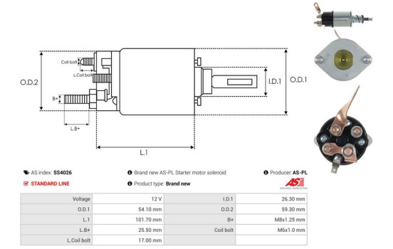 Magnetic switch, starter motor, Image 4