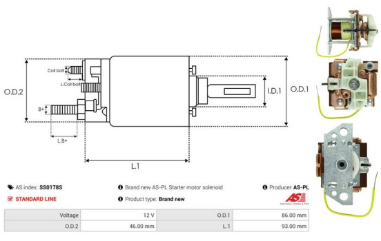 Magnetic switch, starter motor, Image 4