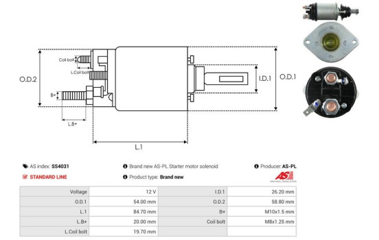 Magnetic switch, starter motor, Image 4