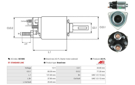 Magnetic switch, starter motor, Image 4