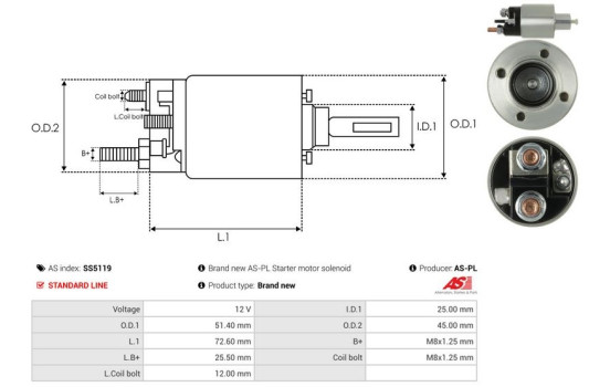 Magnetic switch, starter motor, Image 4