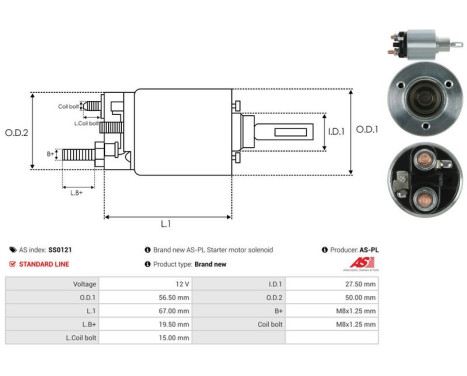 Magnetic switch, starter motor, Image 4