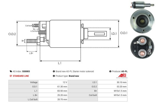 Magnetic switch, starter motor, Image 4