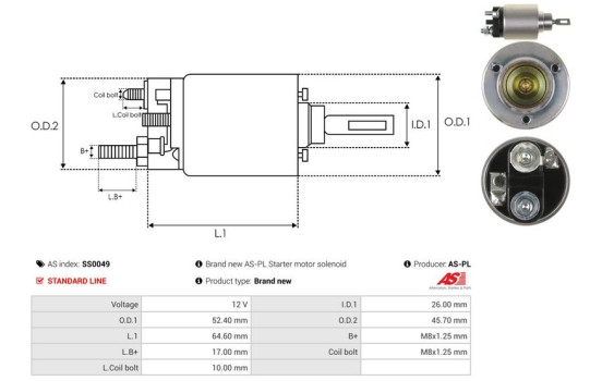 Magnetic switch, starter motor, Image 4