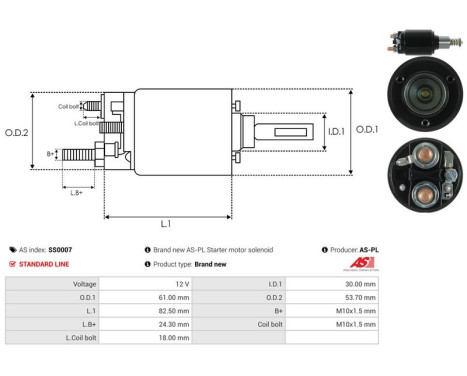 Magnetic switch, starter motor, Image 4