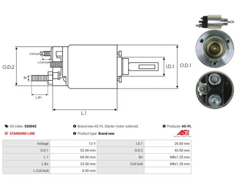 Magnetic switch, starter motor, Image 4