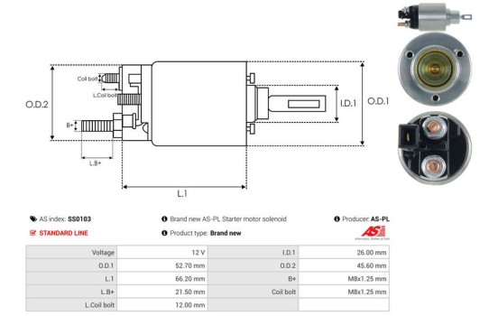 Magnetic switch, starter motor, Image 4