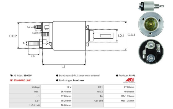 Magnetic switch, starter motor, Image 4