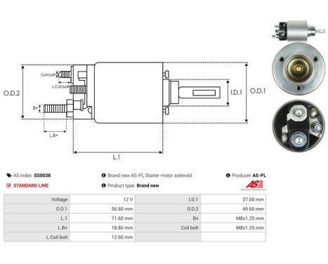 Magnetic switch, starter motor, Image 4