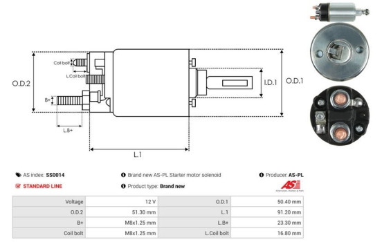 Magnetic switch, starter motor, Image 4
