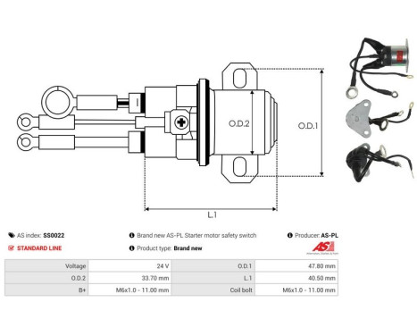 Magnetic switch, starter motor, Image 4