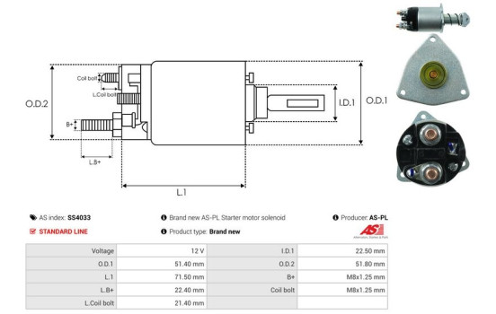 Magnetic switch, starter motor, Image 4