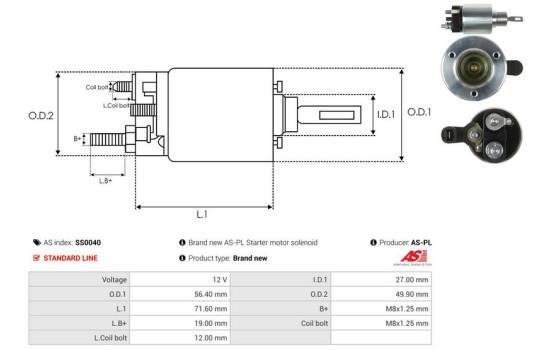 Magnetic switch, starter motor, Image 4