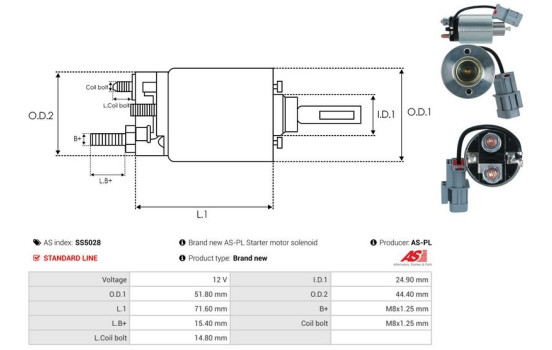 Magnetic switch, starter motor, Image 4