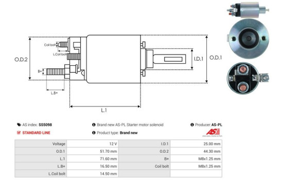 Magnetic switch, starter motor, Image 4