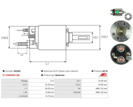 Magnetic switch, starter motor, Image 4
