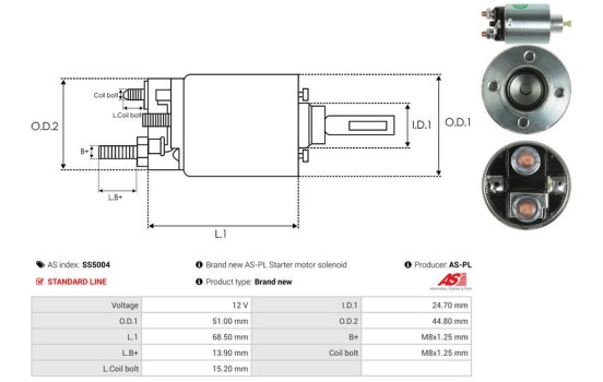 Magnetic switch, starter motor, Image 4