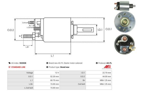 Magnetic switch, starter motor, Image 4