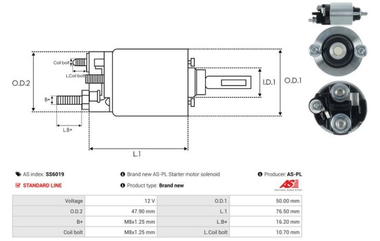 Magnetic switch, starter motor, Image 4