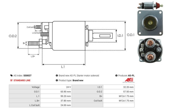 Magnetic switch, starter motor, Image 4