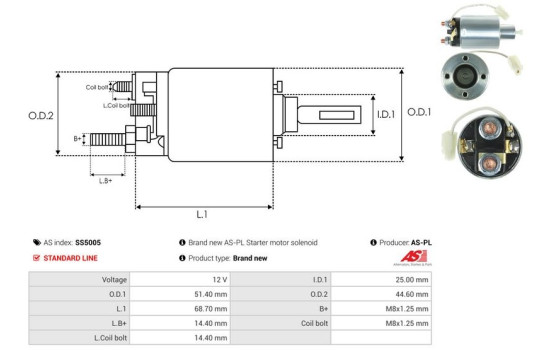 Magnetic switch, starter motor, Image 4